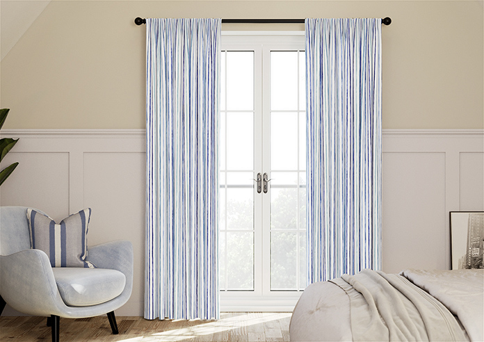 Vintage Stripe, Riviera - Made to Measure Curtains - Image 3